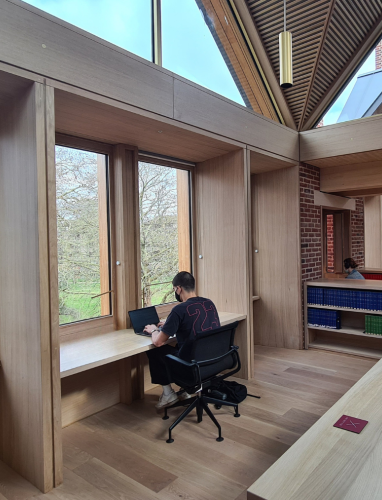 Studying in the Library