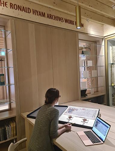 Research in the Archives workroom